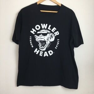 Howler Head Monkey Kentucky Bourbon Graphic Tshirt Tee M Short Sleeve Black